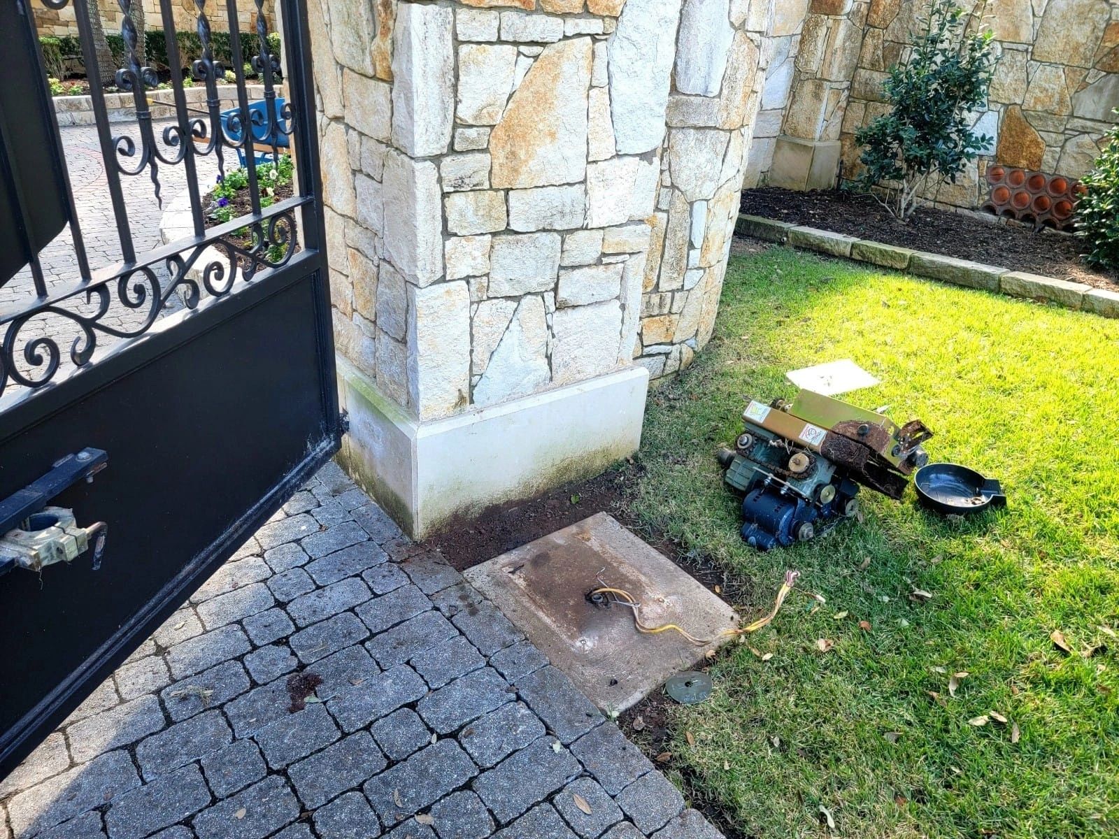 Completed gate and fence installation